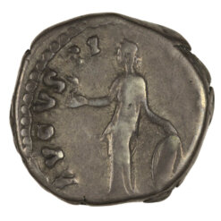 Alternative view of Faustina Junior Denarius  Venus Standing. Fair