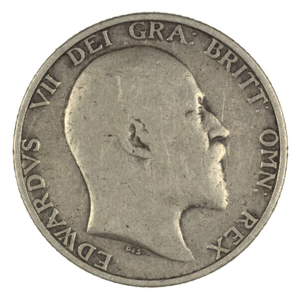 1908 Edward VII shilling