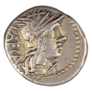 Roman Republic Denarius M Porcius Laeca