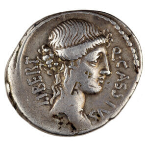Denarius Q. Cassius Longinus RRC 428/2