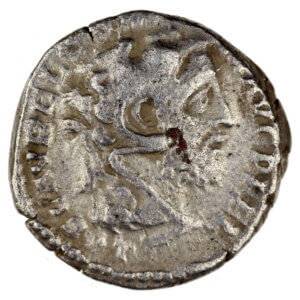 Commodus denarius Lionskin headdress / Hercules club RIC 251