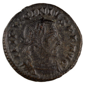 Licinius I Reduced Follis London Mint Genio Pop Rom RIC 3