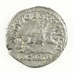 Caracalla Denarius, Dea Caelestis, Good Very Fine, RIC 130A