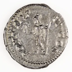 Caracalla Denarius, Roma holding Victory, Extremely Fine, RIC 69, Scarce