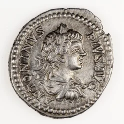 Caracalla Denarius, Caracalla & Plautilla , Good Very Fine, RIC 124A