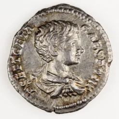 Geta Denarius, Securitas, Extremely Fine, RIC 20B