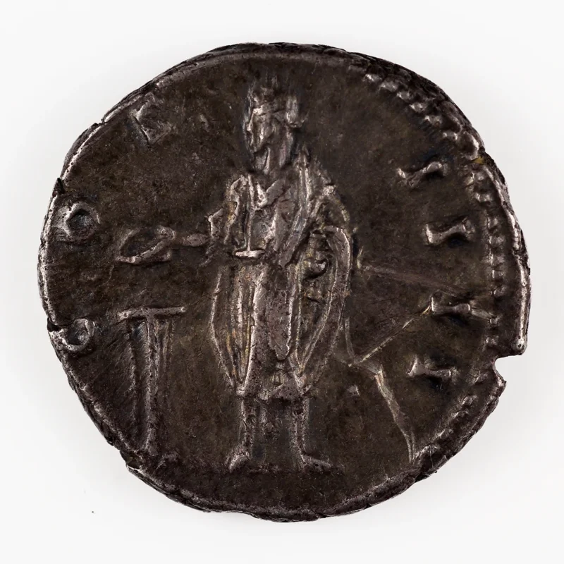 Antoninus Pius Denarius, Vesta, Good Very Fine, RIC 220
