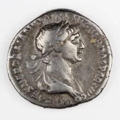 Trajan Denarius, Virtus, Very Fine, RIC 353